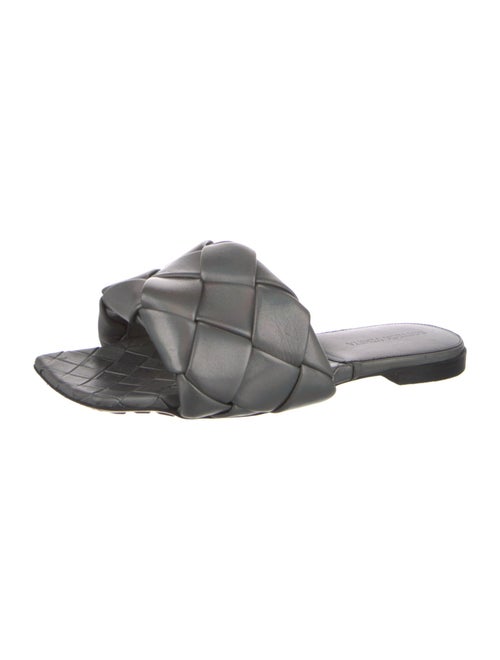 Bottega Veneta Intrecciato Weave Leather Slides