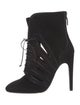 Bottega Veneta Suede Cutout Accent Lace-Up Boots