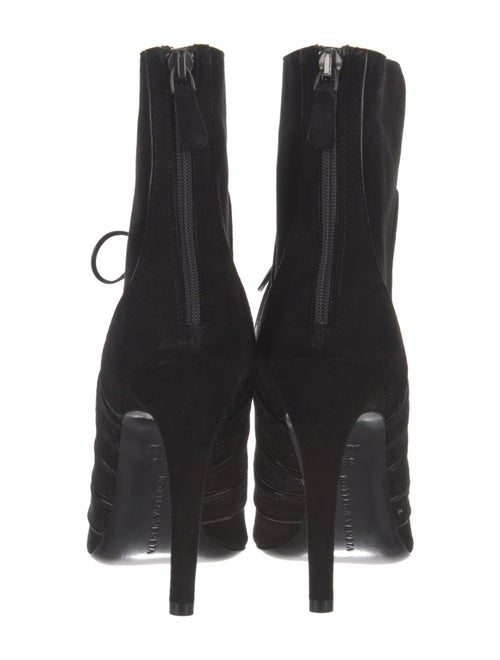 Bottega Veneta Suede Cutout Accent Lace-Up Boots