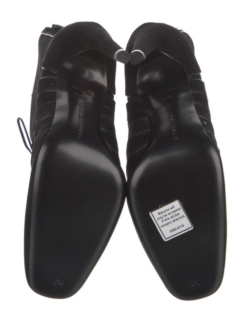 Bottega Veneta Suede Cutout Accent Lace-Up Boots