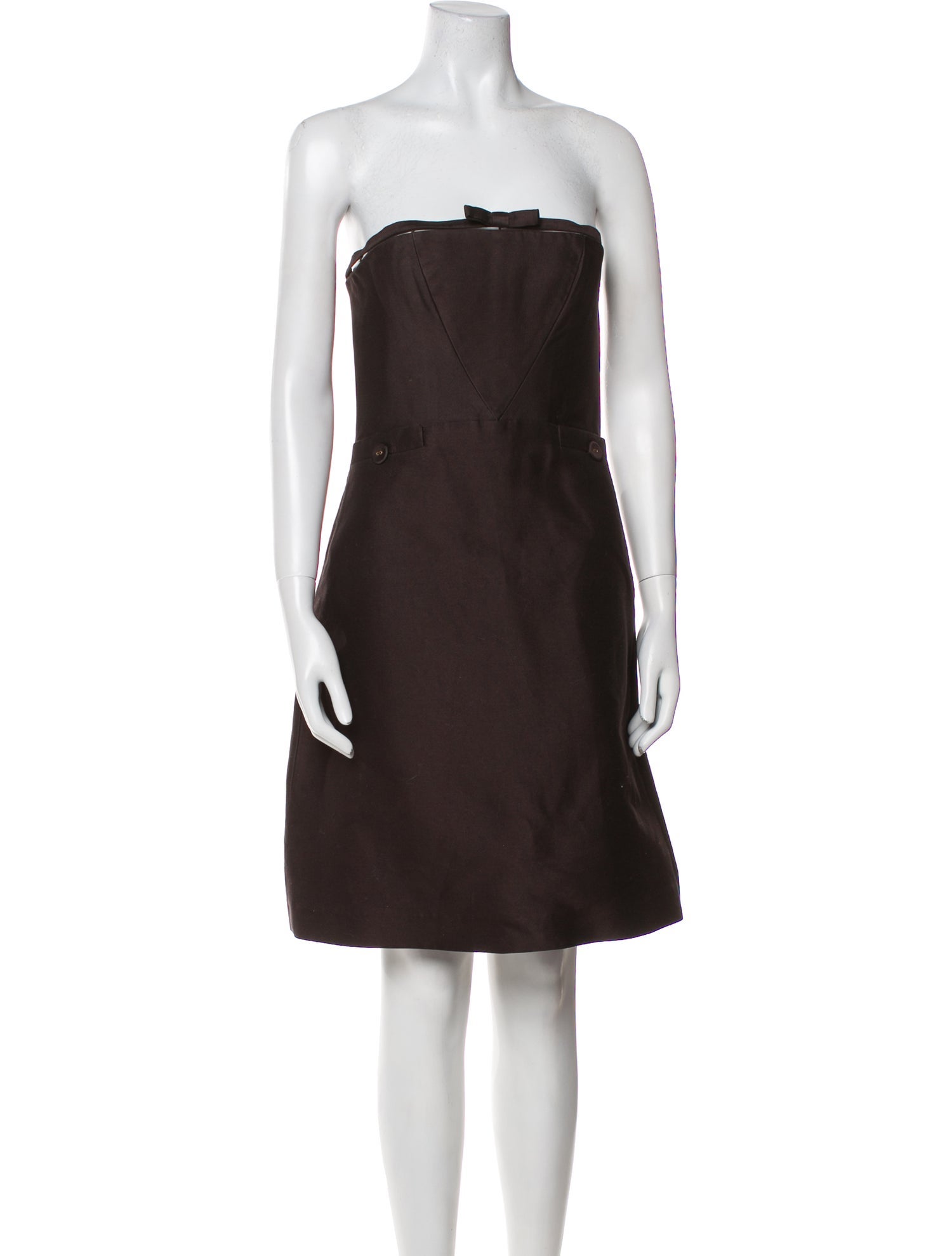 Bottega Veneta Strapless Mini Dress