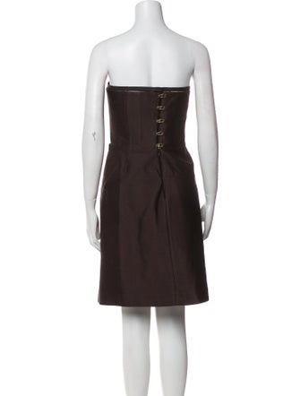 Bottega Veneta Strapless Mini Dress