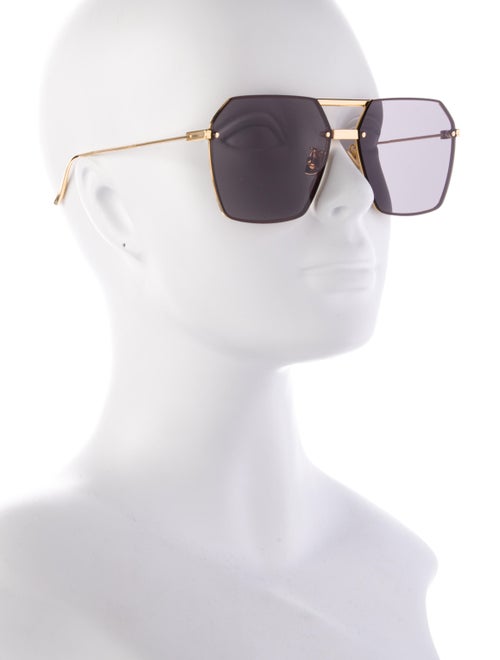 Bottega Veneta Square Tinted Sunglasses