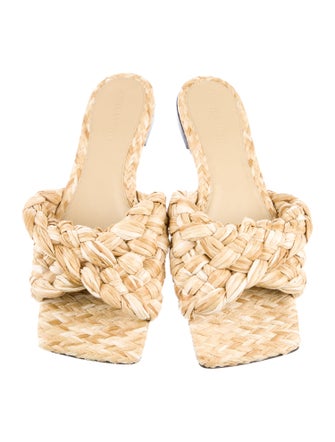 Bottega Veneta Intrecciato Weave Straw Espadrilles