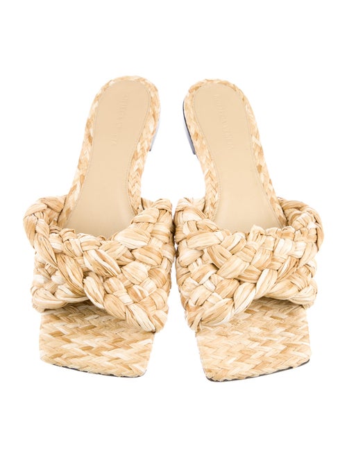 Bottega Veneta Intrecciato Weave Straw Espadrilles