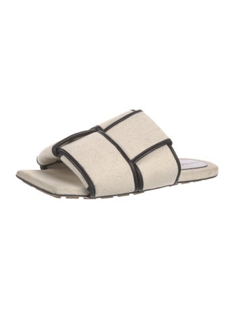 Bottega Veneta Canvas Slides