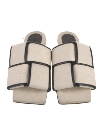 Bottega Veneta Canvas Slides
