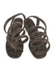 Bottega Veneta Snakeskin Animal Print Gladiator Sandals