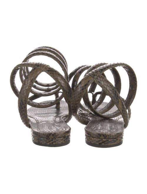 Bottega Veneta Snakeskin Animal Print Gladiator Sandals