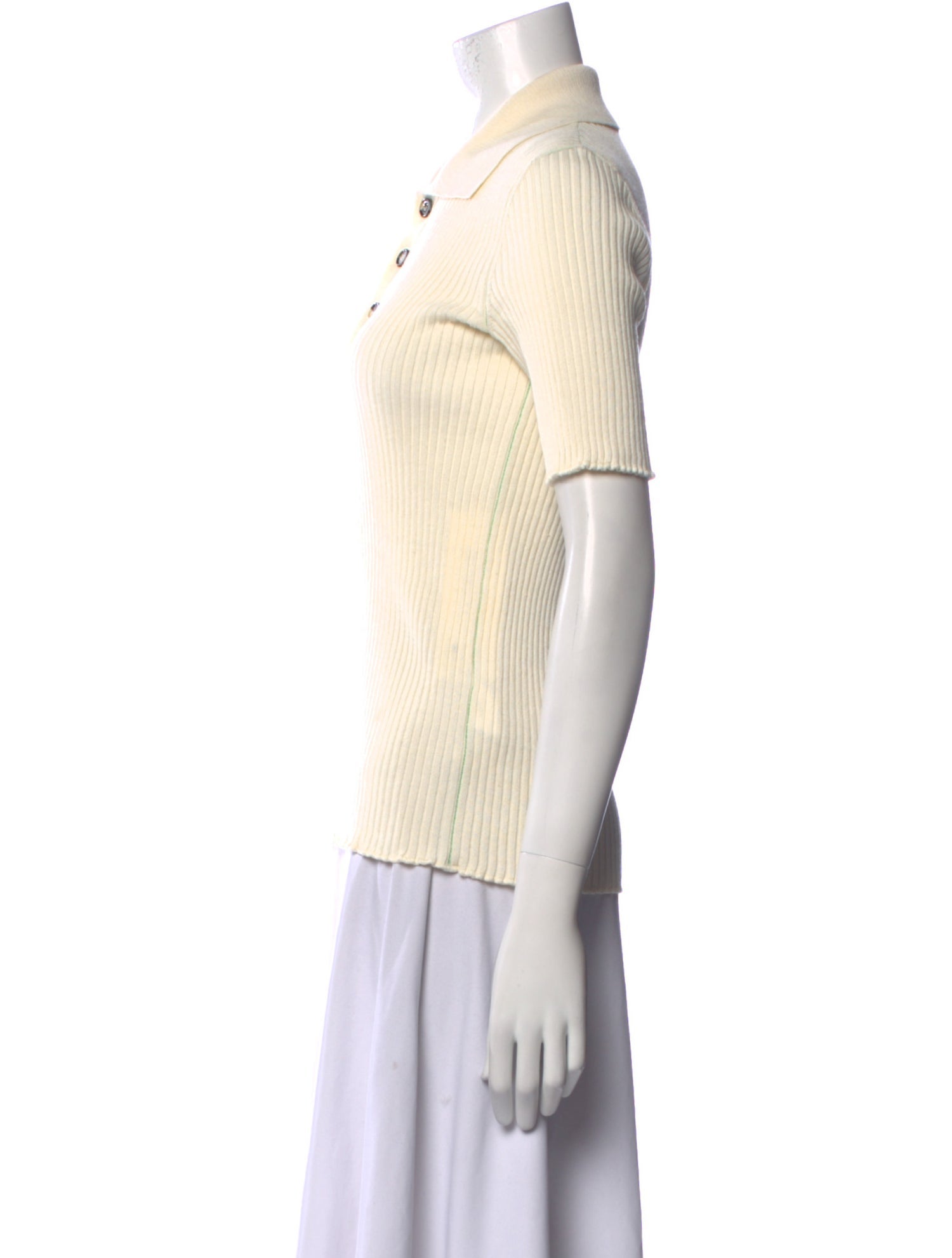 Bottega Veneta Linen Short Sleeve Polo