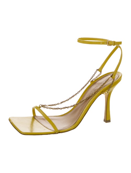 Bottega Veneta Leather Chain-Link Accents Sandals