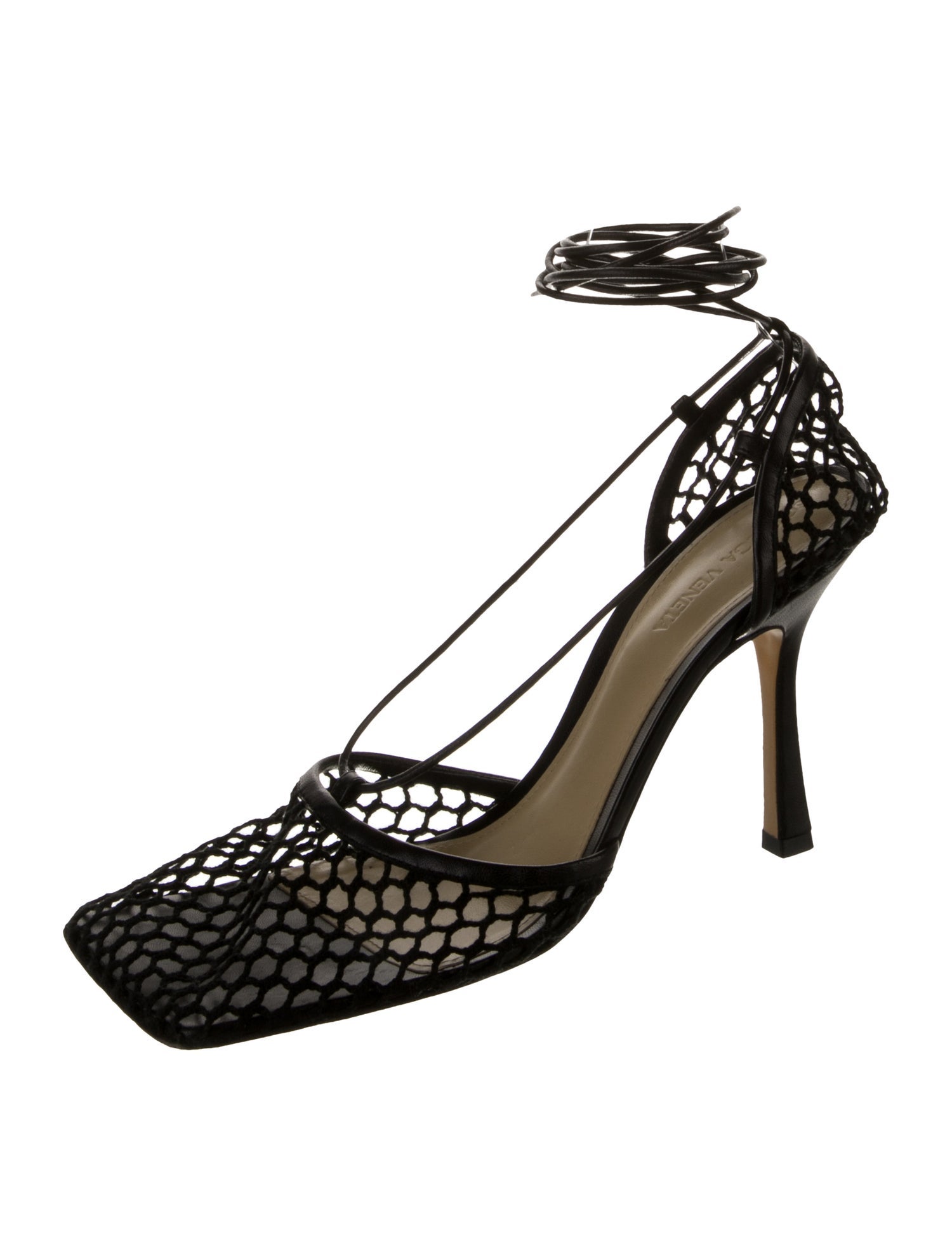 Bottega Veneta Mesh Slingback Pumps