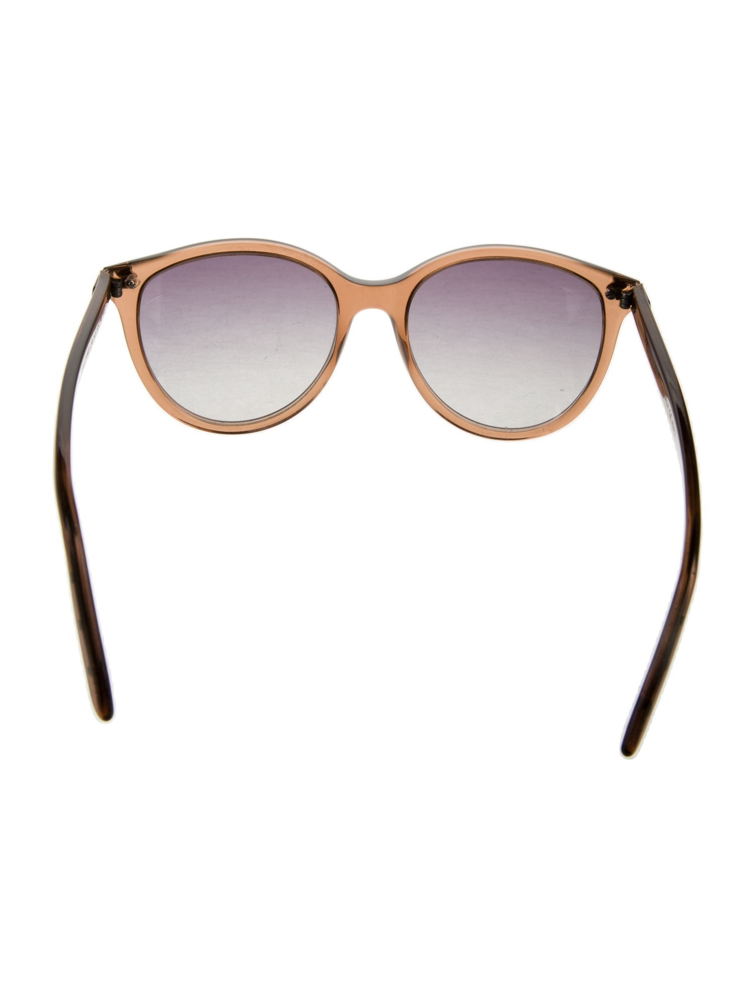 Bottega Veneta Intrecciato Weave Round Sunglasses