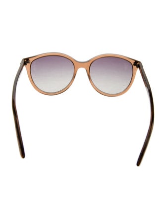 Bottega Veneta Intrecciato Weave Round Sunglasses