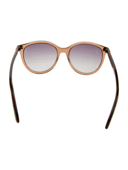Bottega Veneta Intrecciato Weave Round Sunglasses