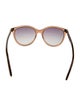 Bottega Veneta Intrecciato Weave Round Sunglasses