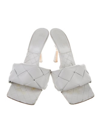 Bottega Veneta Intrecciato Weave Leather Slides