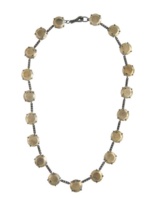 Bottega Veneta Faceted Station Collar Necklace