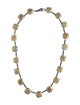 Bottega Veneta Faceted Station Collar Necklace