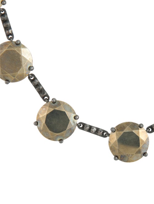 Bottega Veneta Faceted Station Collar Necklace