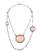 Bottega Veneta Quartz Disc Double Strand Necklace