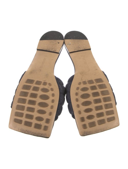 Bottega Veneta Intrecciato Weave Denim Slides