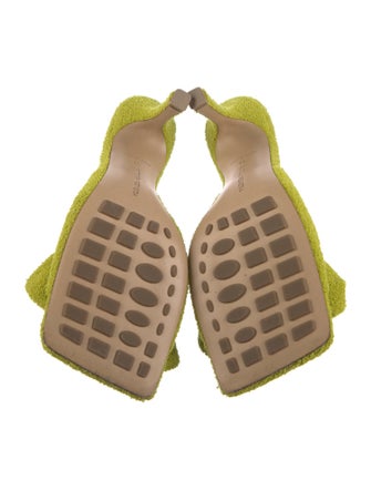 Bottega Veneta Terry Cloth Bow Accents Slides