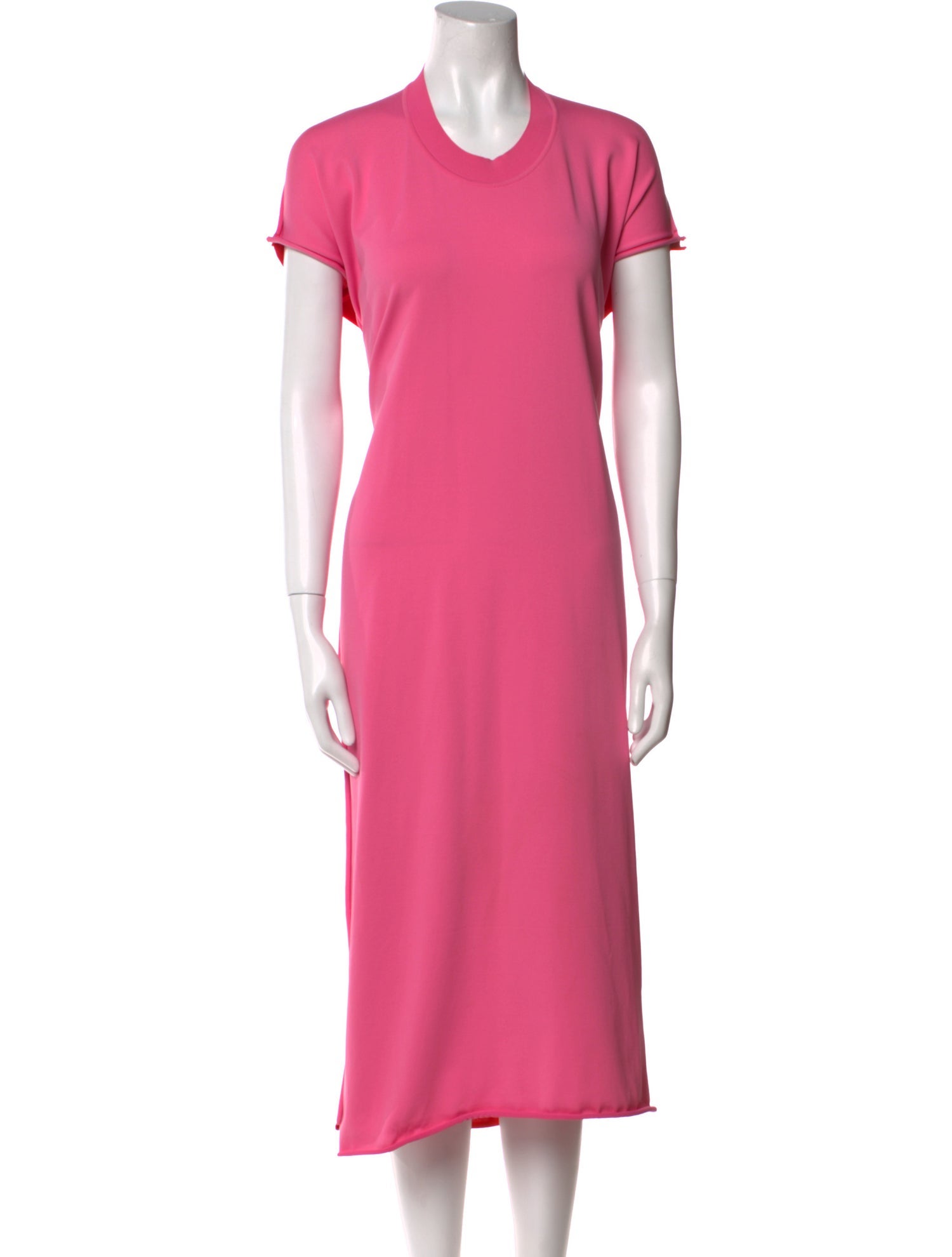 Bottega Veneta Crew Neck Midi Length Dress