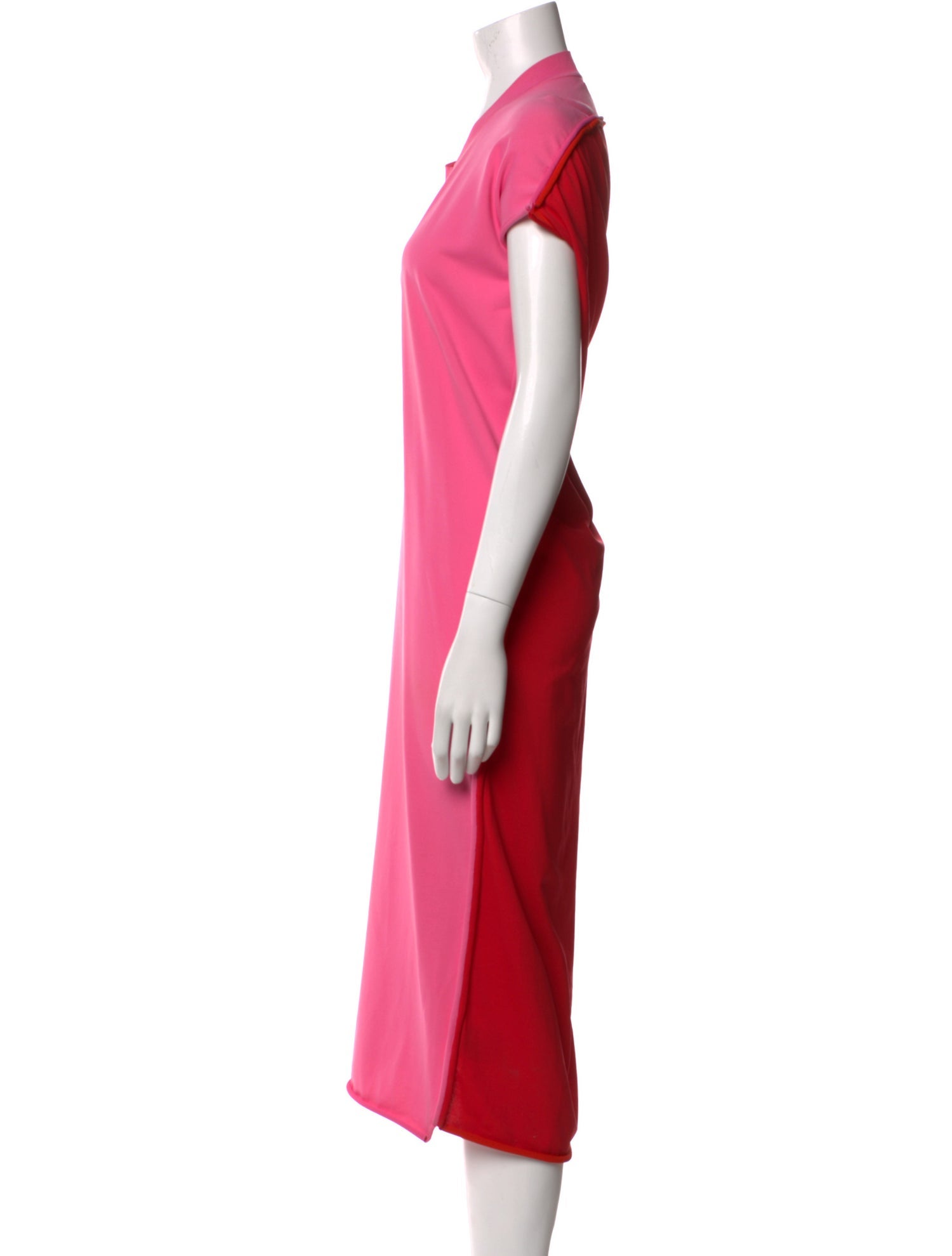 Bottega Veneta Crew Neck Midi Length Dress