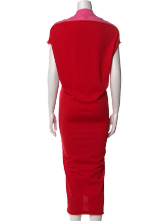 Bottega Veneta Crew Neck Midi Length Dress