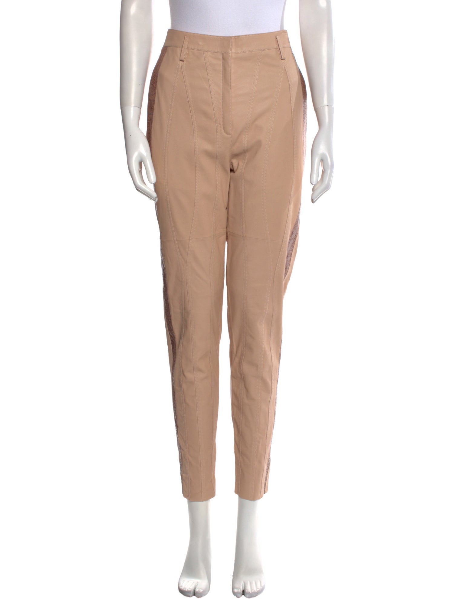 Bottega Veneta Leather Skinny Leg Pants