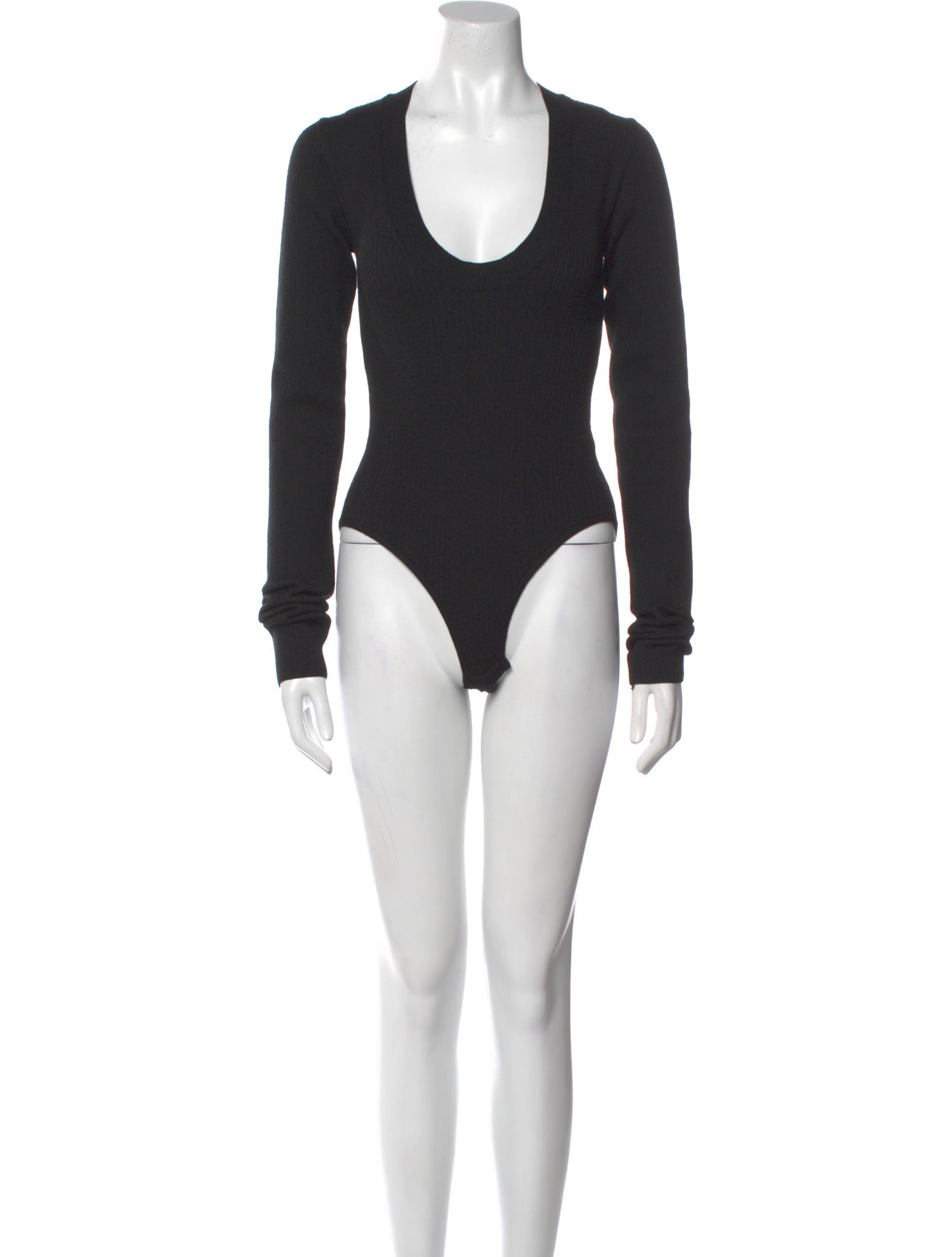Bottega Veneta Scoop Neck Long Sleeve Bodysuit