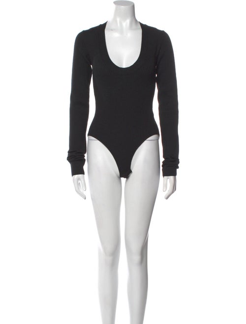 Bottega Veneta Scoop Neck Long Sleeve Bodysuit