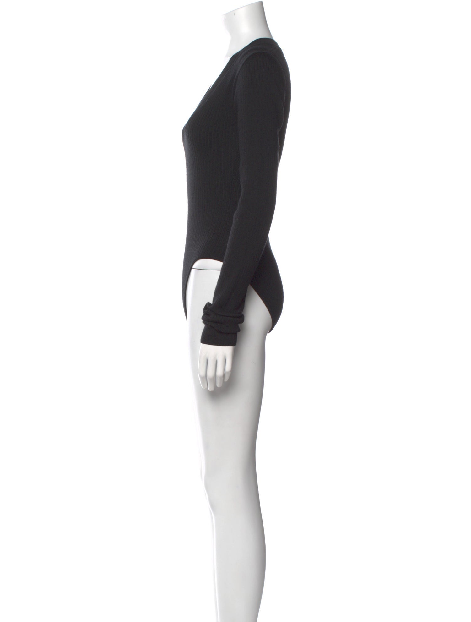 Bottega Veneta Scoop Neck Long Sleeve Bodysuit