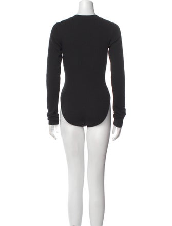 Bottega Veneta Scoop Neck Long Sleeve Bodysuit