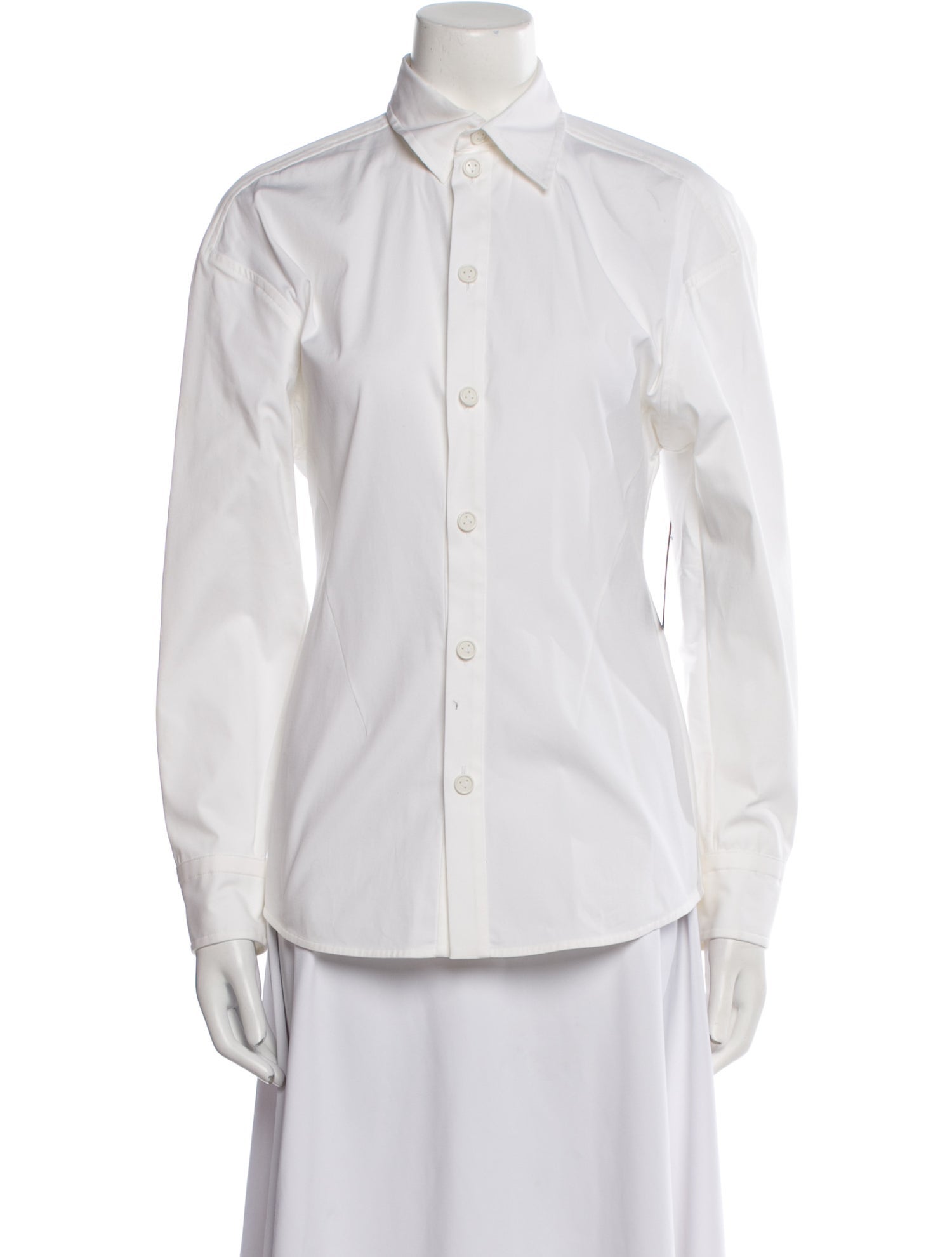 Bottega Veneta Long Sleeve Button-Up Top