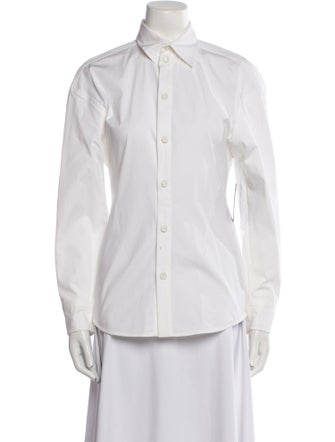 Bottega Veneta Long Sleeve Button-Up Top