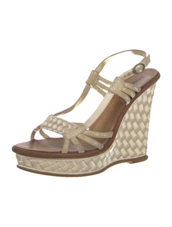 Bottega Veneta Intrecciato Weave Satin Slingback Pumps
