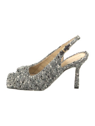 Bottega Veneta Patterned Slingback Sandals