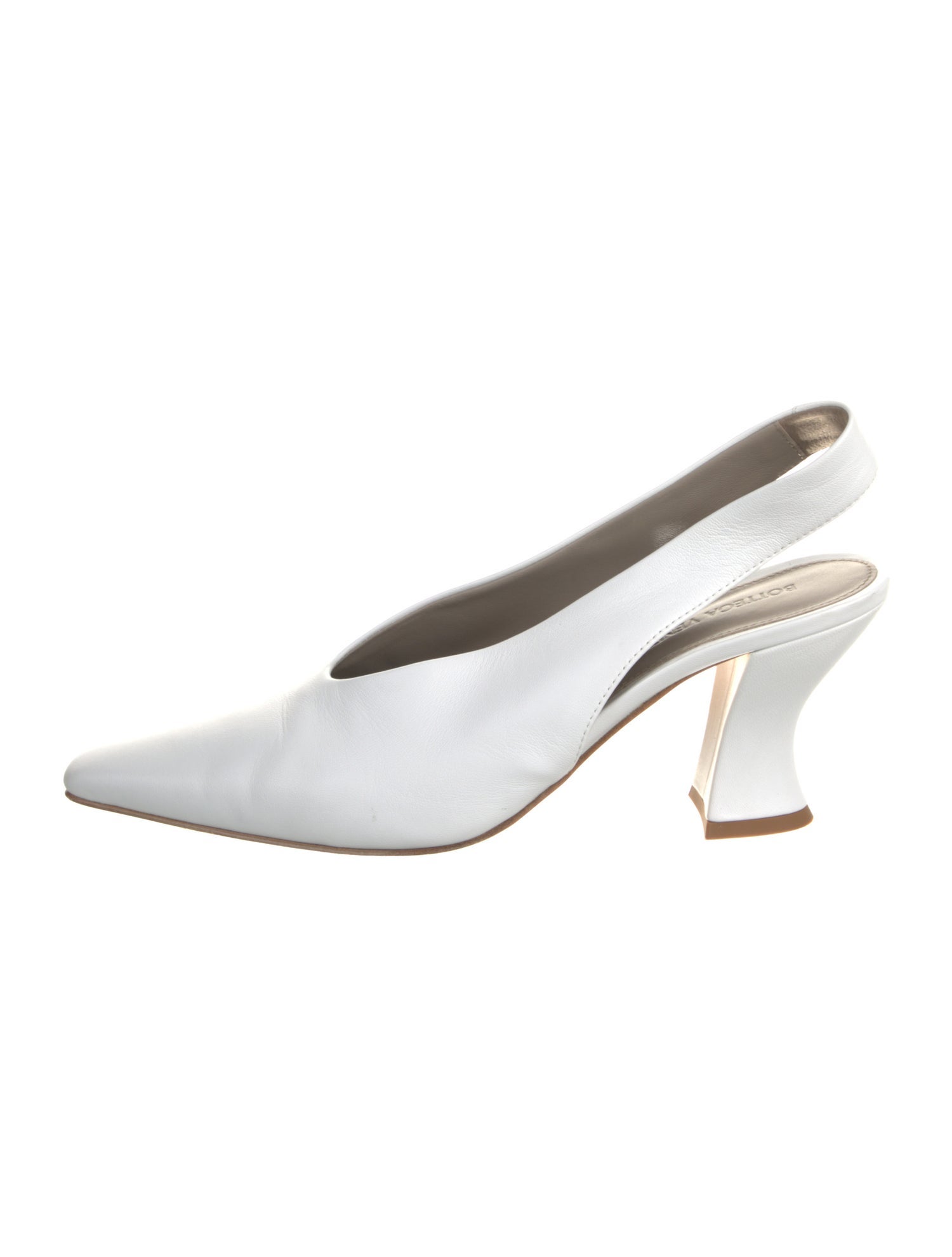 Bottega Veneta Leather Slingback Pumps
