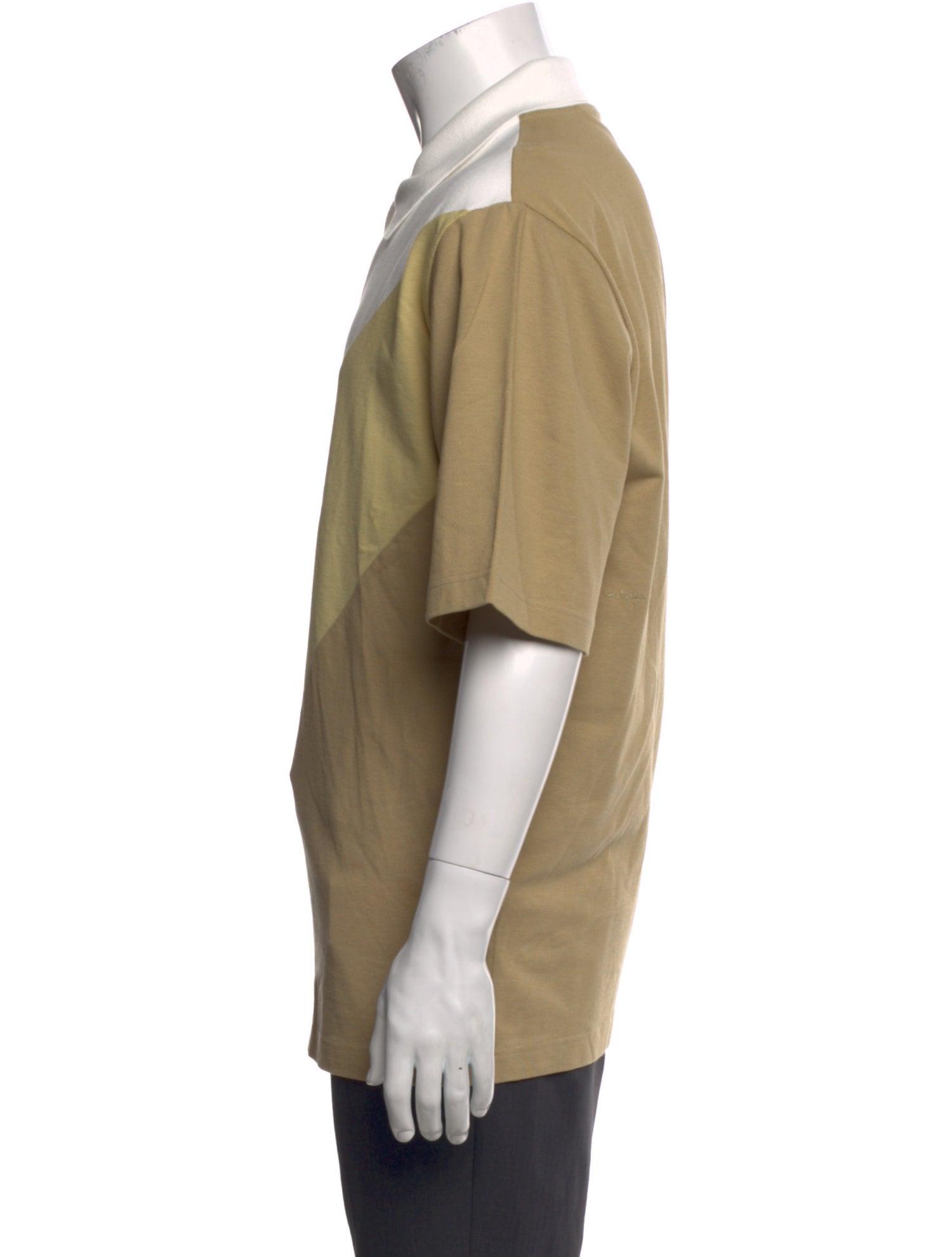 Bottega Veneta Colorblock Pattern Collar Polo Shirt