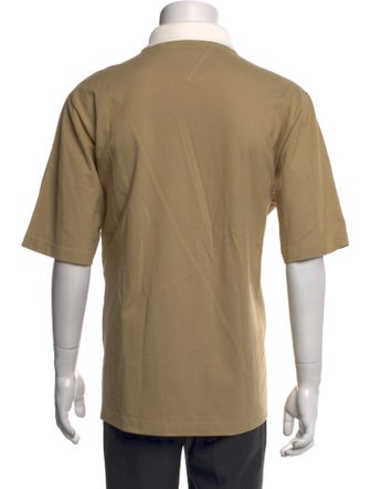 Bottega Veneta Colorblock Pattern Collar Polo Shirt