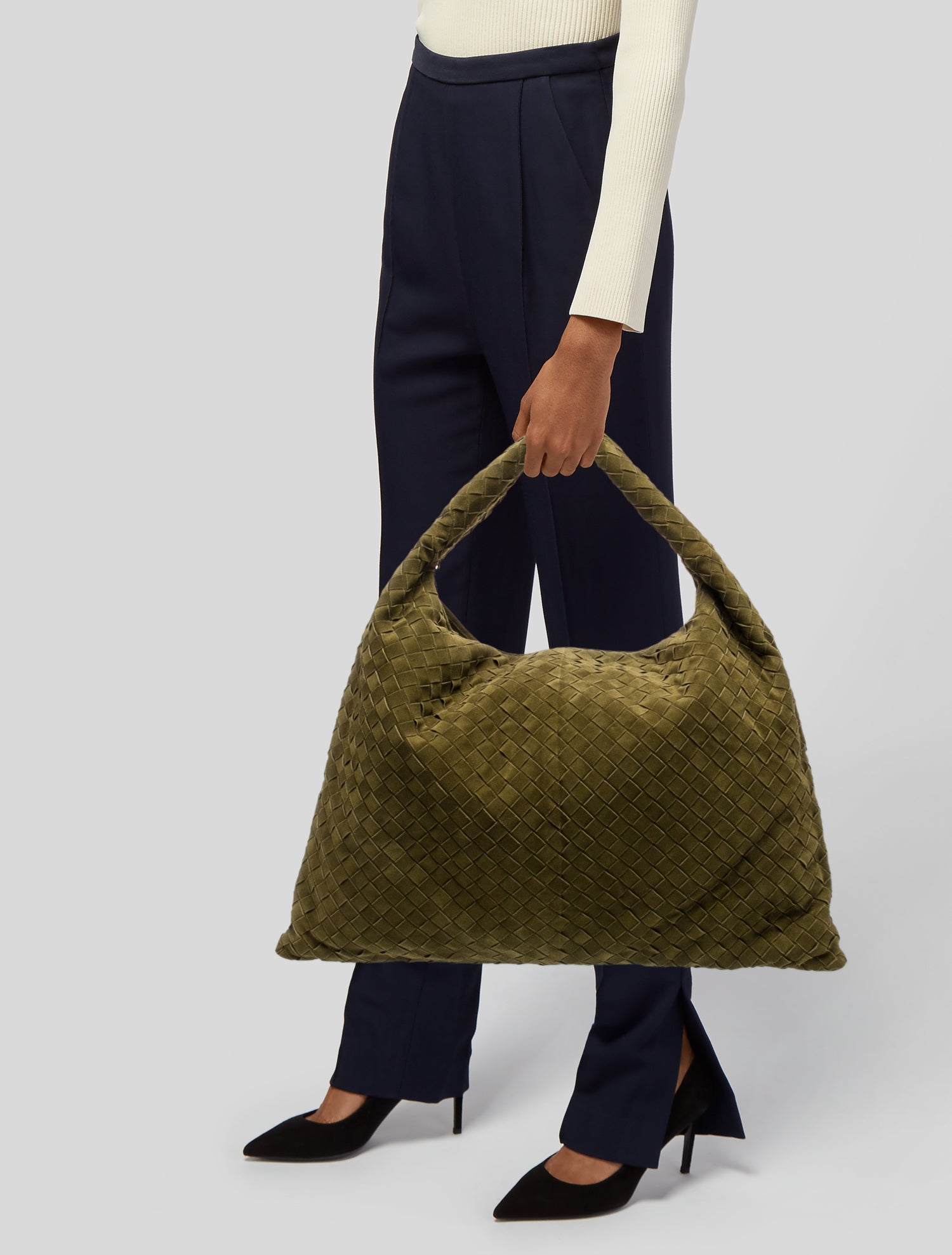 Bottega Veneta Intrecciato Hop Large