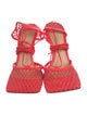 Bottega Veneta Leather Mesh Accents D'Orsay Pumps
