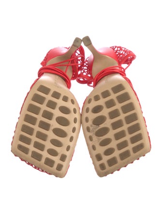 Bottega Veneta Leather Mesh Accents D'Orsay Pumps