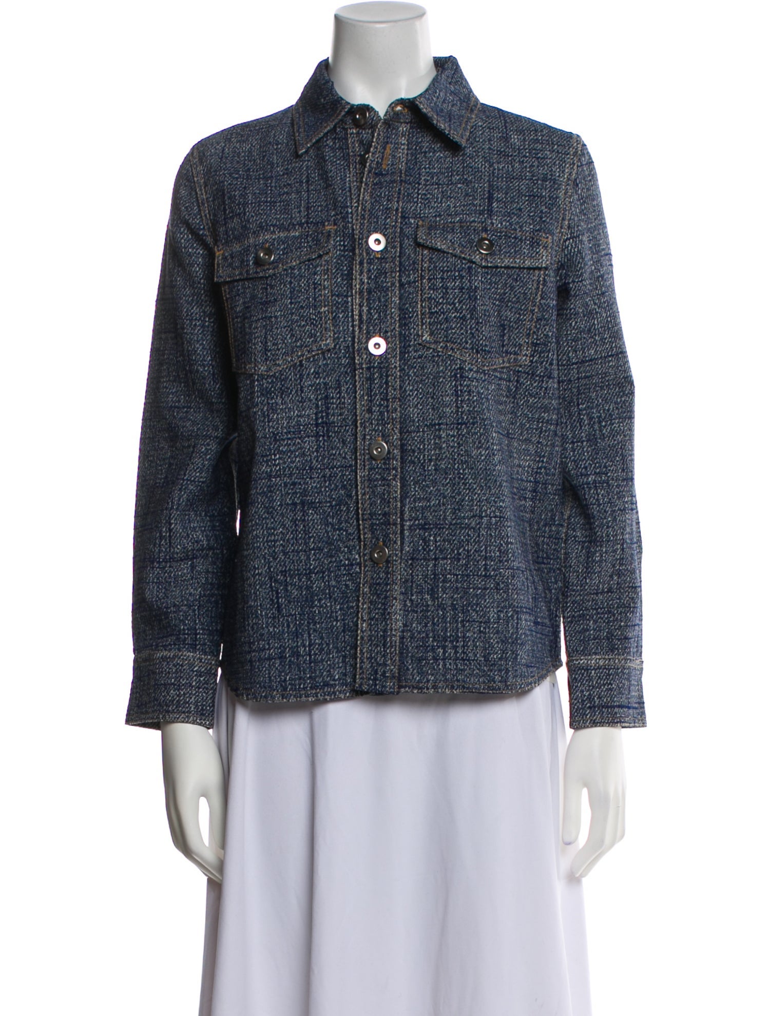 Bottega Veneta Tweed Pattern Evening Jacket