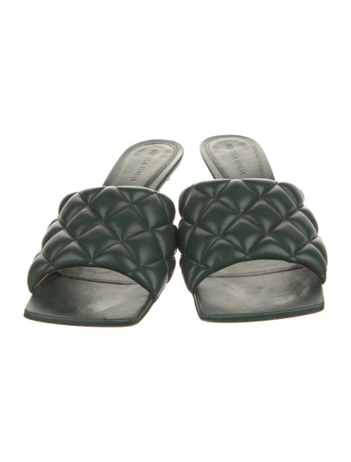 Bottega Veneta Quilted Pattern Leather Slides