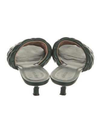 Bottega Veneta Quilted Pattern Leather Slides