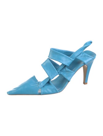 Bottega Veneta Leather Slingback Pumps