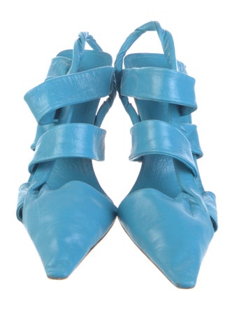 Bottega Veneta Leather Slingback Pumps